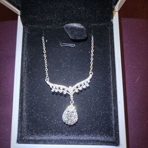 Moissanite Silver Necklace